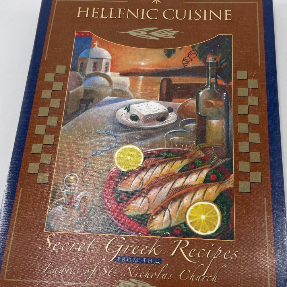 Hellenic Cuisine Secret Greek Recipes St Nicholas Church Cookbook 2006 St Louis